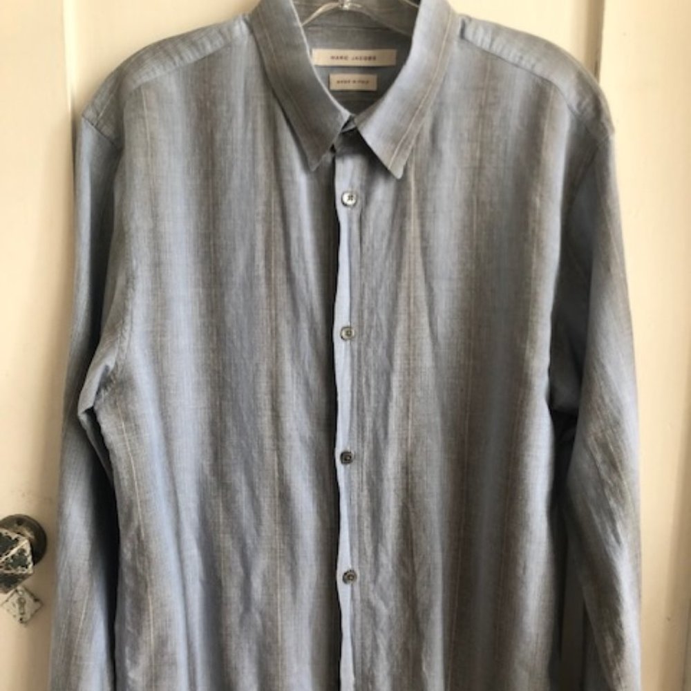 MARC JACOBS MENS BUTTON DOWN DRESS SHIRT SIZE 40